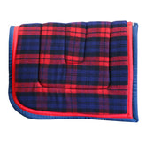 Kersey Wool Saddle Pad - Red & Navy Check
